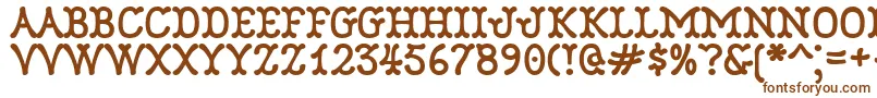 Robinne Font – Brown Fonts on White Background