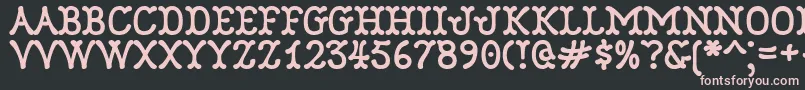 Robinne Font – Pink Fonts on Black Background