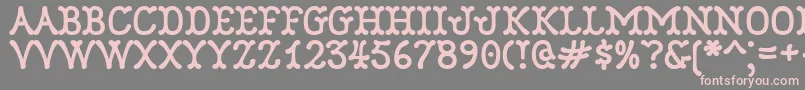 Robinne Font – Pink Fonts on Gray Background