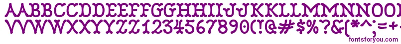 Robinne Font – Purple Fonts on White Background