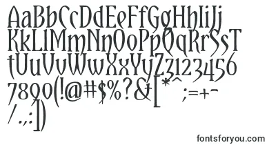 YataghanRegular font – Very Narrow Fonts