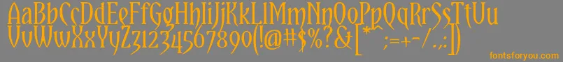 Weitere Informationen zur YataghanRegular-Schriftart YataghanRegular-Schriftart – Orangefarbene Schriften auf grauem Hintergrund