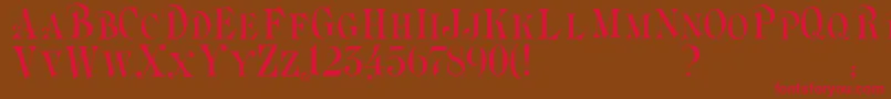 Briolin Font – Red Fonts on Brown Background