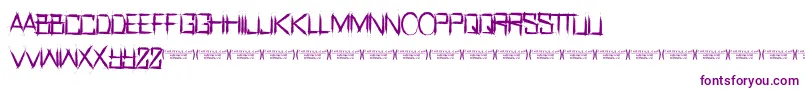 RealhorrorRegular Font – Purple Fonts on White Background