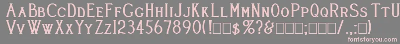 CleaversJuveniaHeavy Font – Pink Fonts on Gray Background