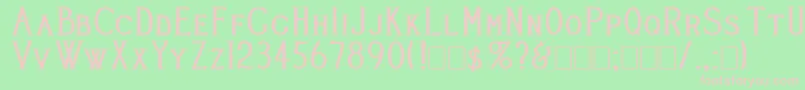 CleaversJuveniaHeavy Font – Pink Fonts on Green Background