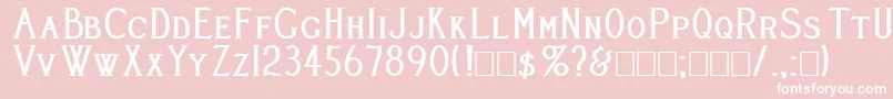 CleaversJuveniaHeavy Font – White Fonts on Pink Background