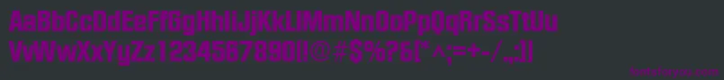 Czcionka FacetheavyRegular – fioletowe czcionki na czarnym tle