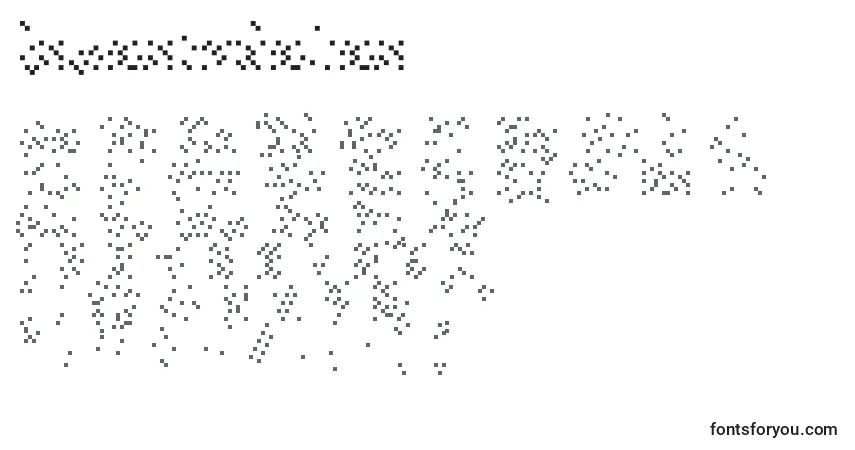 Iswastedalias-fontti – aakkoset, numerot, erikoismerkit