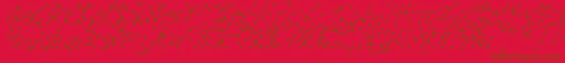 Iswastedalias Font – Brown Fonts on Red Background