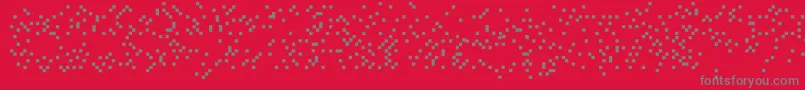 Iswastedalias-Schriftart – Graue Schriften auf rotem Hintergrund