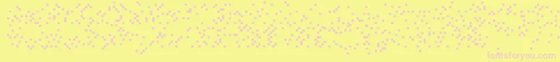 Iswastedalias Font – Pink Fonts on Yellow Background