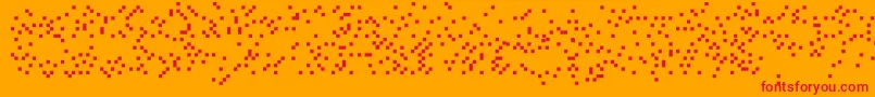 Iswastedalias Font – Red Fonts on Orange Background