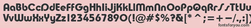 TaurusBold Font – Black Fonts on Pink Background