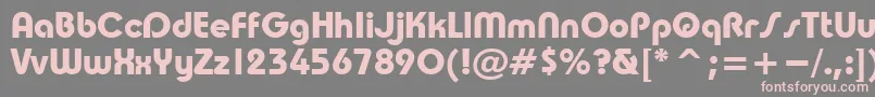 TaurusBold Font – Pink Fonts on Gray Background