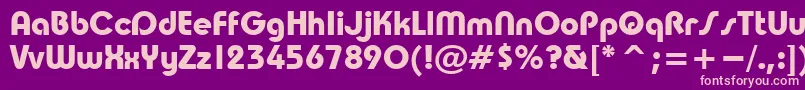 TaurusBold Font – Pink Fonts on Purple Background