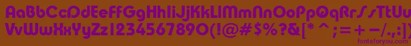 TaurusBold Font – Purple Fonts on Brown Background