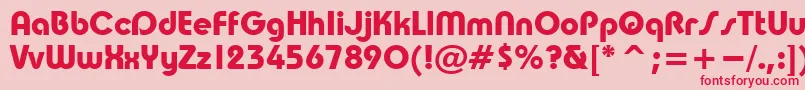 More about TaurusBold Font TaurusBold Font – Red Fonts on Pink Background