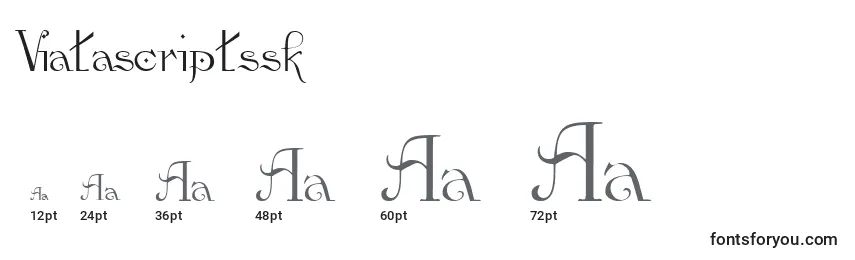 Viatascriptssk Font Sizes
