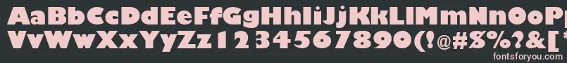 TrumaniaEenPlain Font – Pink Fonts on Black Background