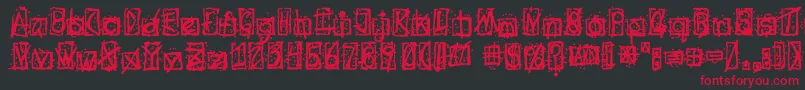 Evilssignature Font – Red Fonts on Black Background