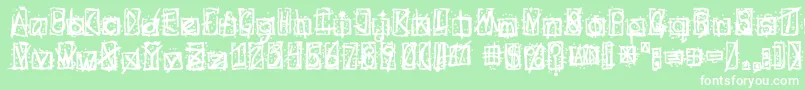 Evilssignature Font – White Fonts on Green Background