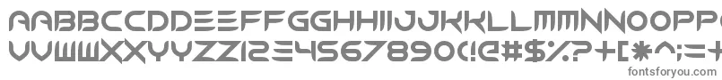 ModernCaveman-fontti – harmaat kirjasimet valkoisella taustalla