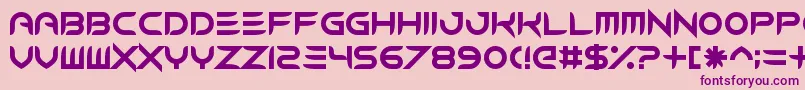 ModernCaveman Font – Purple Fonts on Pink Background