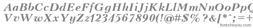 Kudriashov ffy-fontti – harmaat kirjasimet valkoisella taustalla