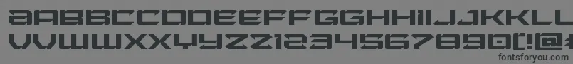 Fonte Laserwolfexpand – fontes pretas em um fundo cinza