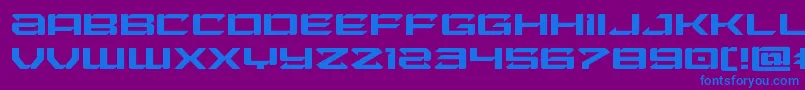 Laserwolfexpand Font – Blue Fonts on Purple Background