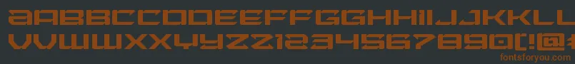 Laserwolfexpand Font – Brown Fonts on Black Background