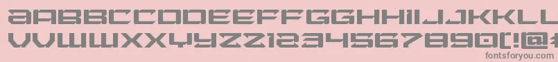 Laserwolfexpand Font – Gray Fonts on Pink Background