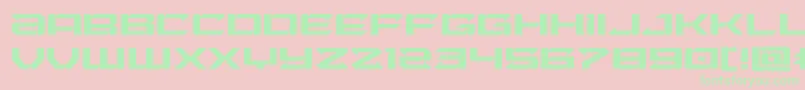 Laserwolfexpand Font – Green Fonts on Pink Background