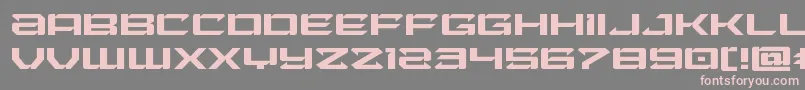 フォントLaserwolfexpand – 灰色の背景にピンクのフォント