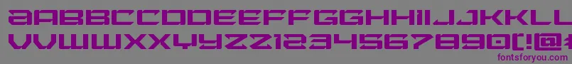 Laserwolfexpand Font – Purple Fonts on Gray Background