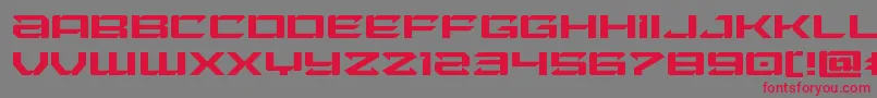 Laserwolfexpand-Schriftart – Rote Schriften auf grauem Hintergrund