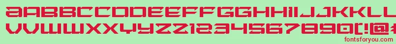 Laserwolfexpand Font – Red Fonts on Green Background