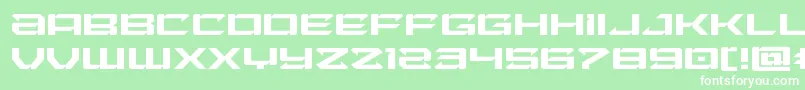 Laserwolfexpand Font – White Fonts on Green Background