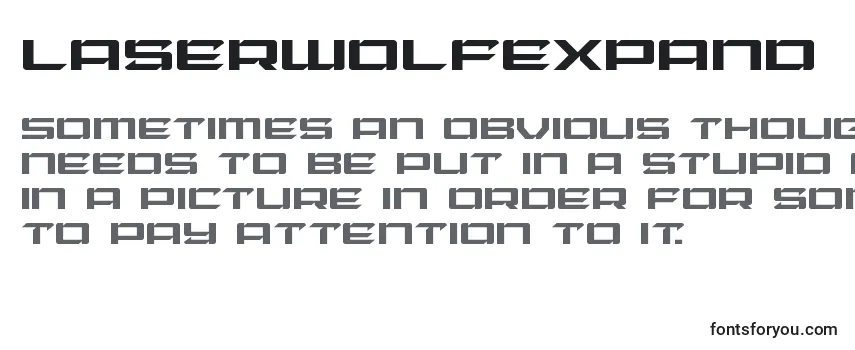 Laserwolfexpand フォントのレビュー