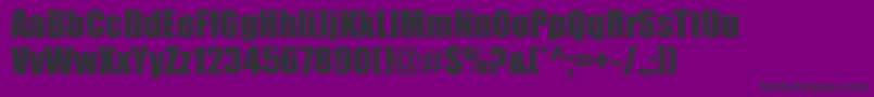 Impact0 Font – Black Fonts on Purple Background