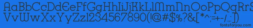 K22KarnakDeco Font – Black Fonts on Blue Background