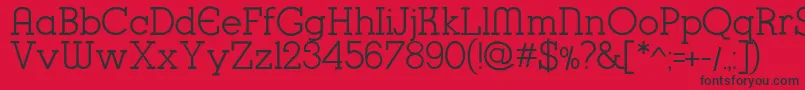 K22KarnakDeco Font – Black Fonts on Red Background