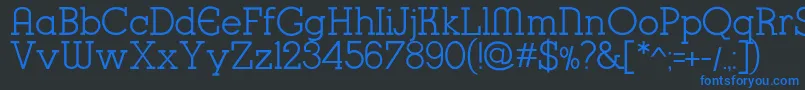 K22KarnakDeco Font – Blue Fonts on Black Background