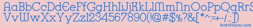 K22KarnakDeco Font – Blue Fonts on Pink Background