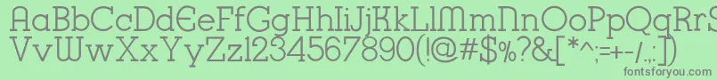 K22KarnakDeco Font – Gray Fonts on Green Background