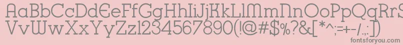 K22KarnakDeco Font – Gray Fonts on Pink Background