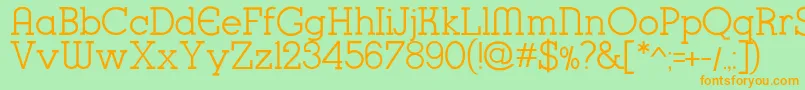 K22KarnakDeco Font – Orange Fonts on Green Background
