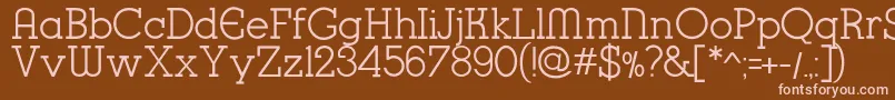 K22KarnakDeco Font – Pink Fonts on Brown Background