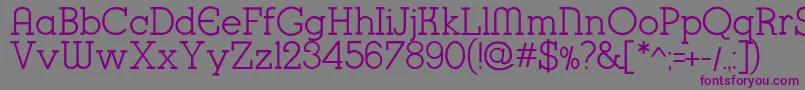 K22KarnakDeco Font – Purple Fonts on Gray Background